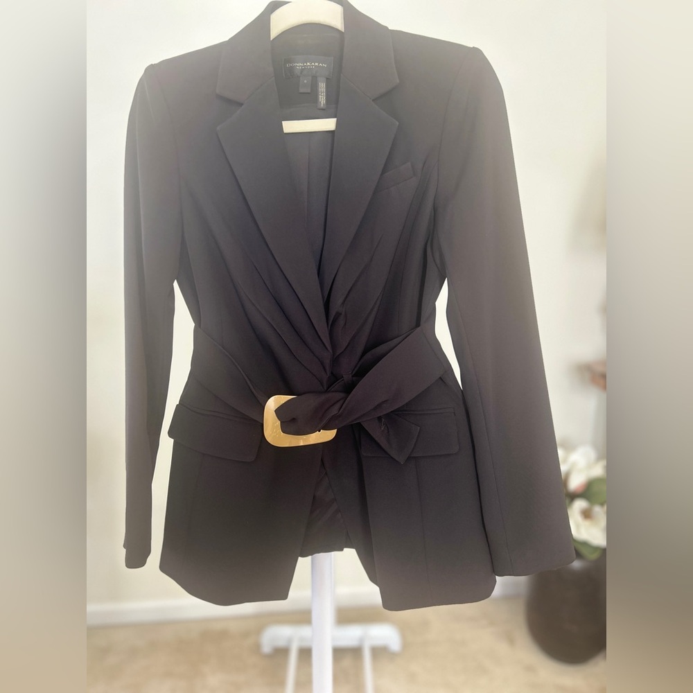 Donna Karan women’s belted blazer
